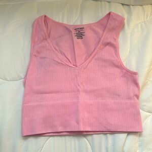 Pink Ardene Basic Crop Tank